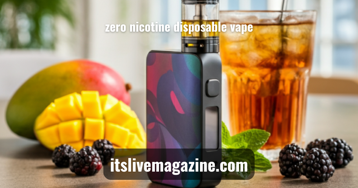 zero nicotine disposable vape